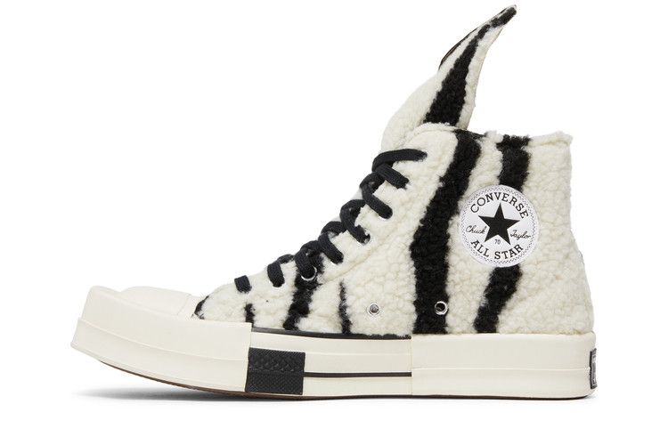 Rick Owens x Converse DRKSHDW TURBODRK Chuck 70 High 'Zebra'