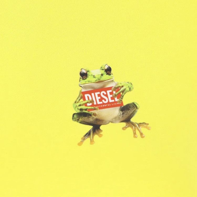 Diesel T-Uncuties Long S11 T-Shirt 'Yellow'