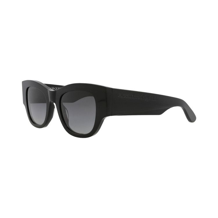 Alexander McQueen Square Sunglasses 'Black/Grey'