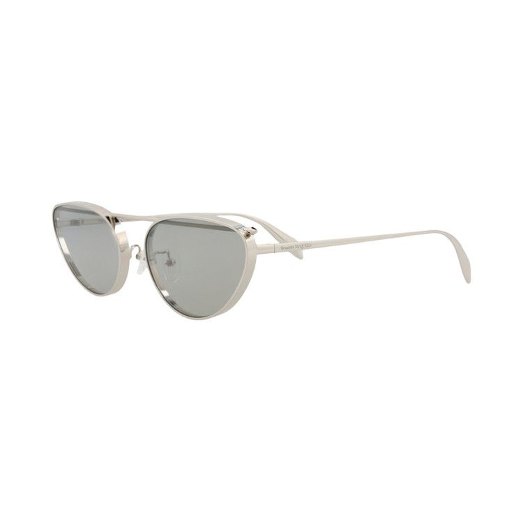 Alexander McQueen Cat Eye Sunglasses 'Silver/Grey'