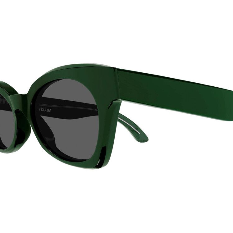 Balenciaga Cat Eye Sunglasses 'Green/Grey'