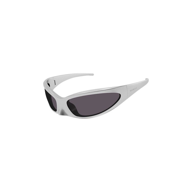 Balenciaga Cat Oval Frame Sunglasses 'Silver'