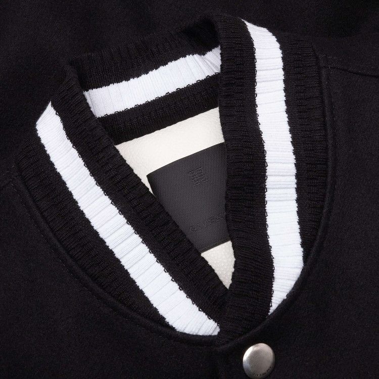 Givenchy Varsity Wool & Grained Leather 'Black/White'