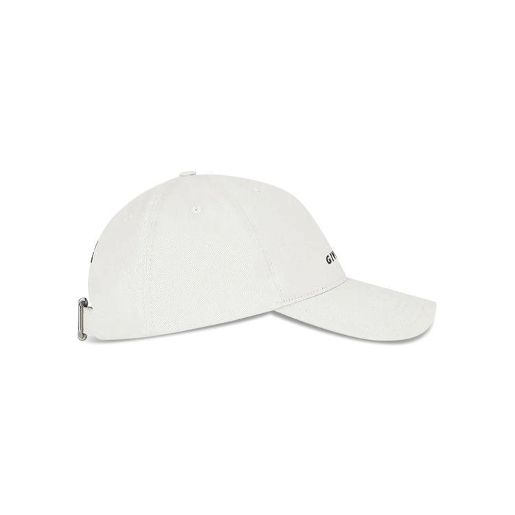 Givenchy Curved Cap With Embroidered Logo 'White'