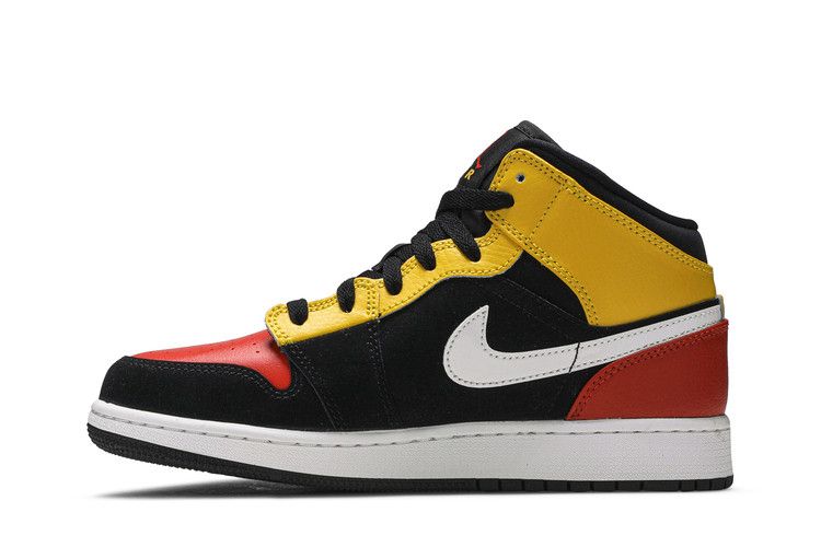 Nike Air Jordan 1 Mid SE GS 'Amarillo Team Orange'