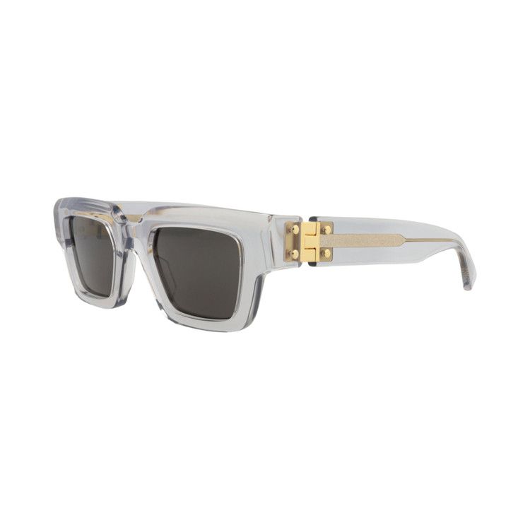 Bottega Veneta Tri-Fold Square Sunglasses 'White'