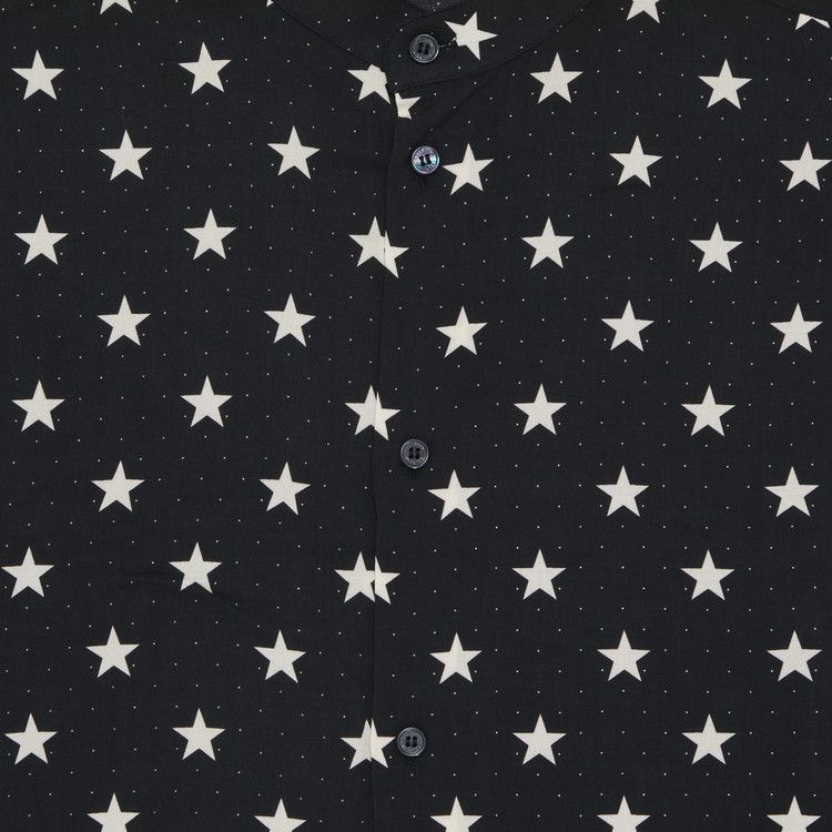 Balmain Short-Sleeve Stars Print Shirt 'Black/Ivory'