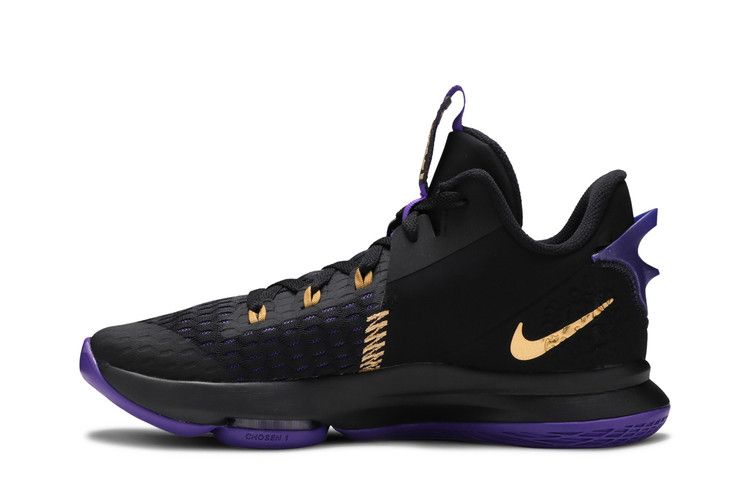 Nike LeBron Witness 5 'Fierce Purple Metallic Gold'