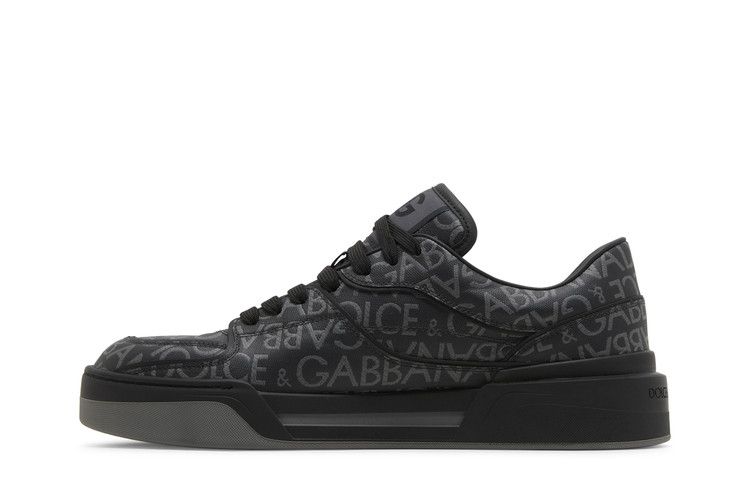 Dolce & Gabbana New Roma Low 'Allover Jacquard Logo - Black'