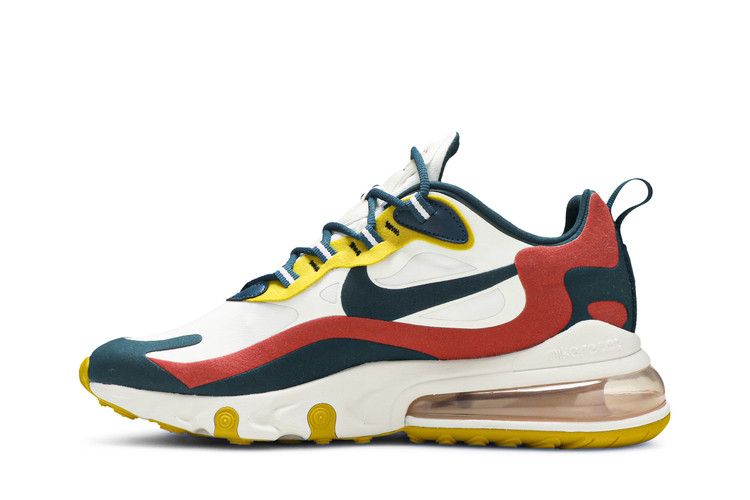 Nike Air Max 270 React 'White Turquoise Yellow'