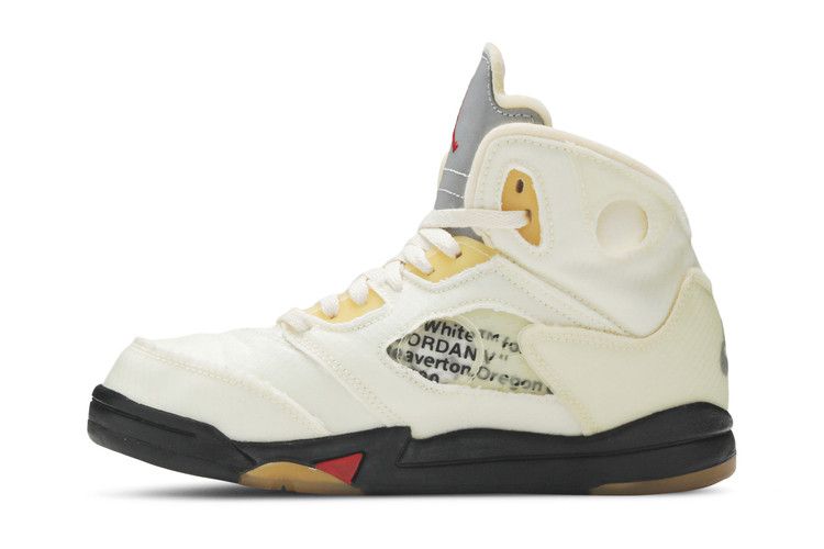 Off-White x Air Jordan 5 Retro SP PS 'Sail'