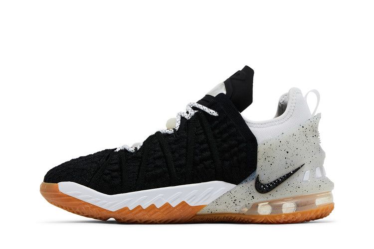 Nike LeBron 18 GS 'Black White Gum'