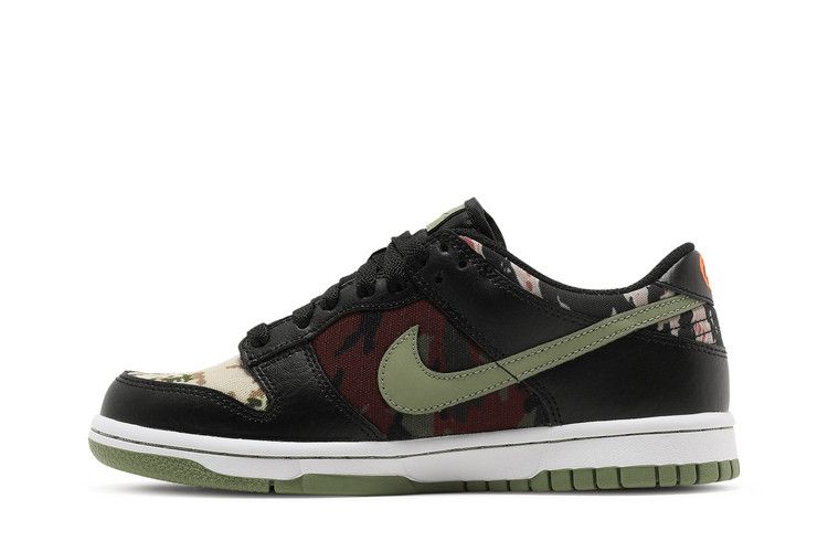 Nike Dunk Low SE GS 'Black Multi-Camo'