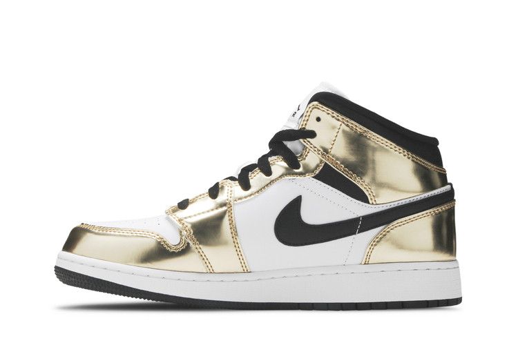 Air Jordan 1 Mid SE GS 'Metallic Gold'