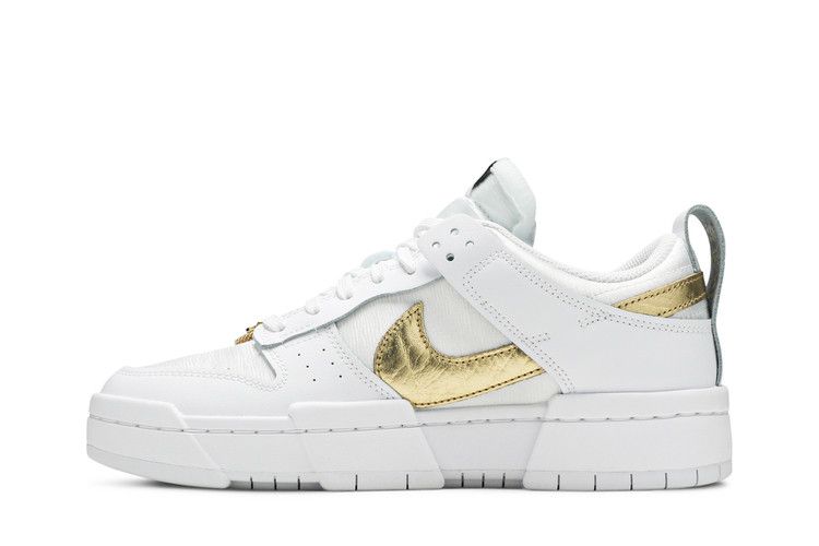 Nike Wmns Dunk Low Disrupt 'White Metallic Gold'