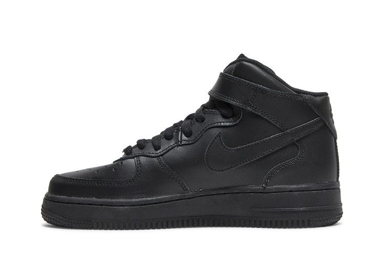 Nike Air Force 1 Mid LE GS 'Triple Black'
