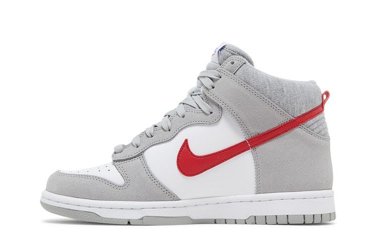 Nike Dunk High SE GS 'Athletic Club - Light Smoke Grey Gym Red'