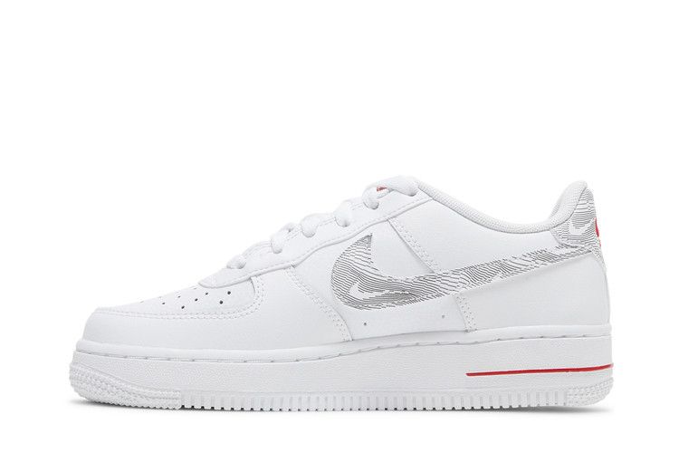 Nike Air Force 1 Low GS 'White University Red'