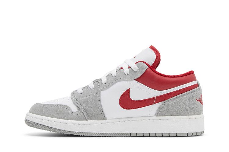 Air Jordan 1 Low SE GS 'Light Smoke Grey Gym Red'