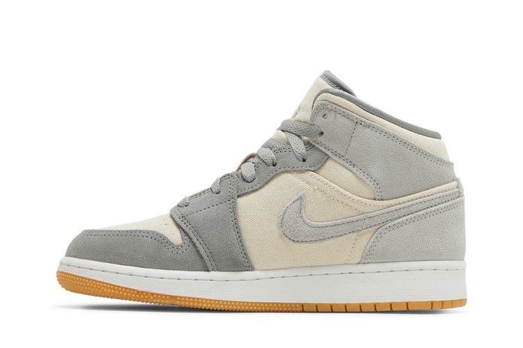 Air Jordan 1 Mid SE GS 'Coconut Milk Particle Grey'
