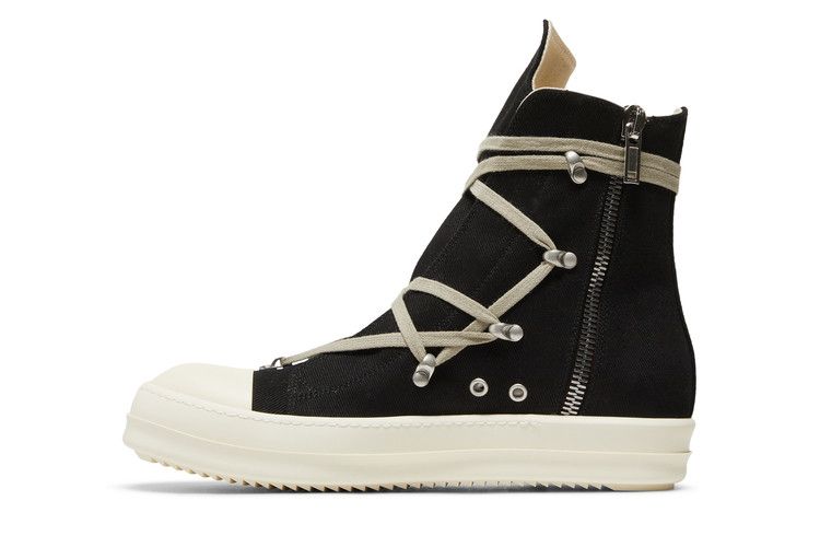 Rick Owens DRKSHDW Strobe Cotton Denim Hexa High 'Black Milk'