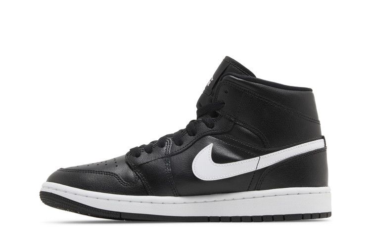 Wmns Air Jordan 1 Mid 'Black White'