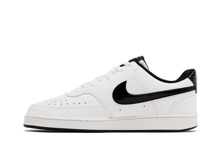 Nike Court Vision Low 'White Black Metallic Gold'
