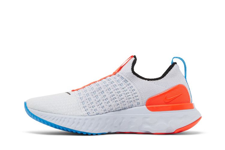 Nike Wmns React Phantom Run Flyknit 2 'Grey Bright Crimson'