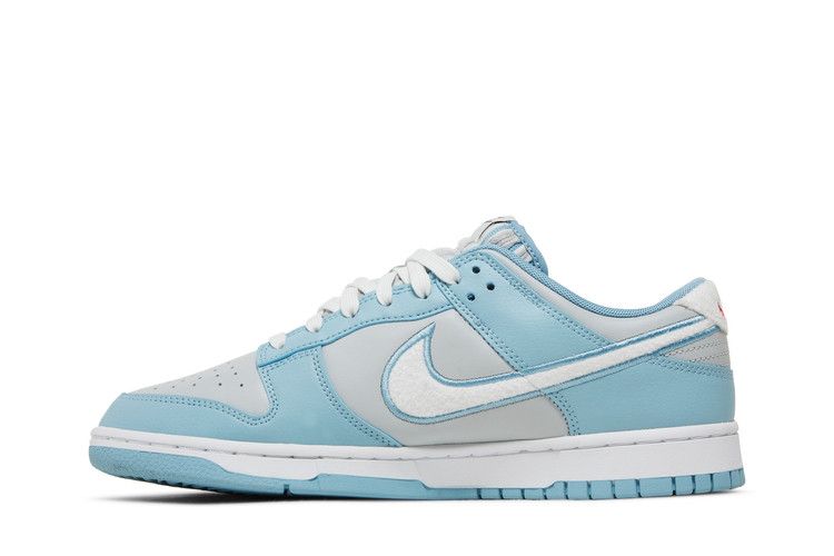Nike Dunk Low 'Fleece Swoosh - Light Blue'