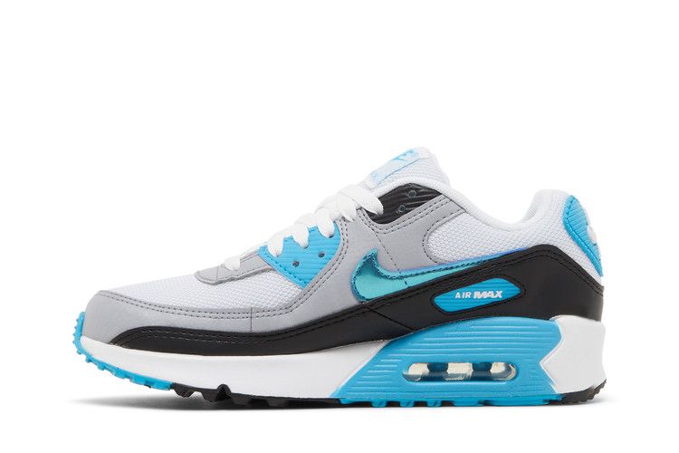 Nike Air Max 90 GS 'Blue Lightning Metallic'