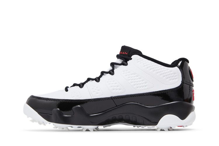 Air Jordan 9 Low Golf 'White Black True Red'