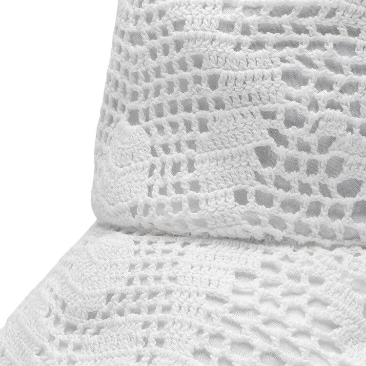 Comme des Garçons SHIRT Crochet Knit Bucket Hat 'White'