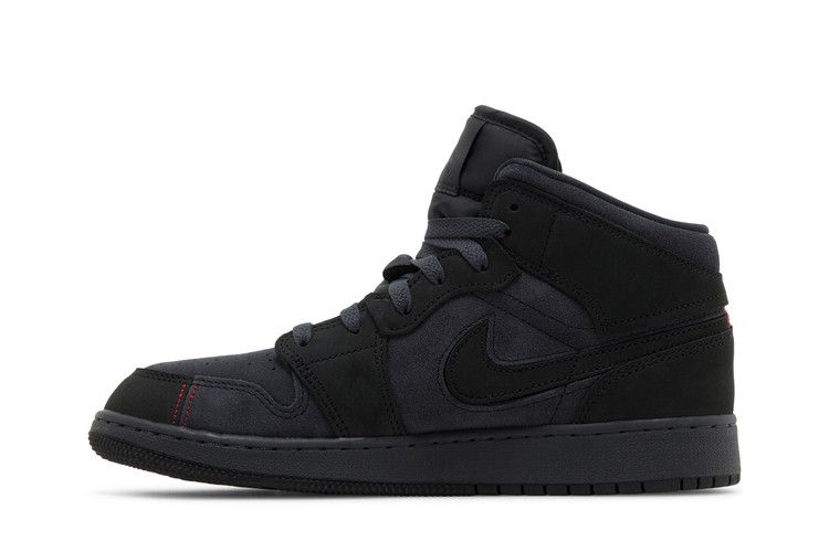 Air Jordan 1 Mid SE Craft GS 'Dark Smoke Red'