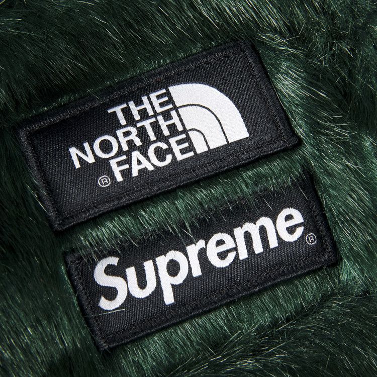 Supreme x The North Face Faux Fur Waist Bag 'Green'
