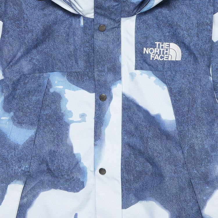 Supreme x The North Face Bleached Denim Print Mountain Jacket 'Indigo'