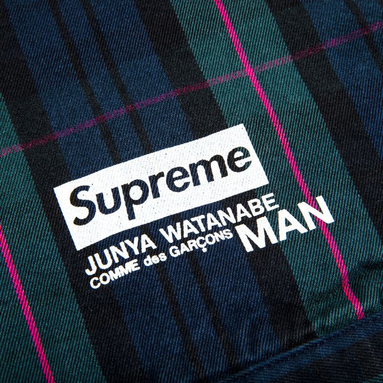 Supreme x Junya Watanabe x Comme des Garçons MAN Printed Work Jacket 'Navy Plaid'