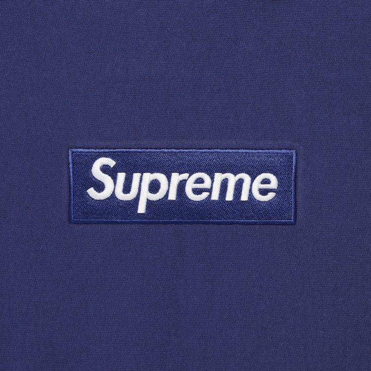 Supreme Box Logo Hooded Sweatshirt 'Washed Navy'