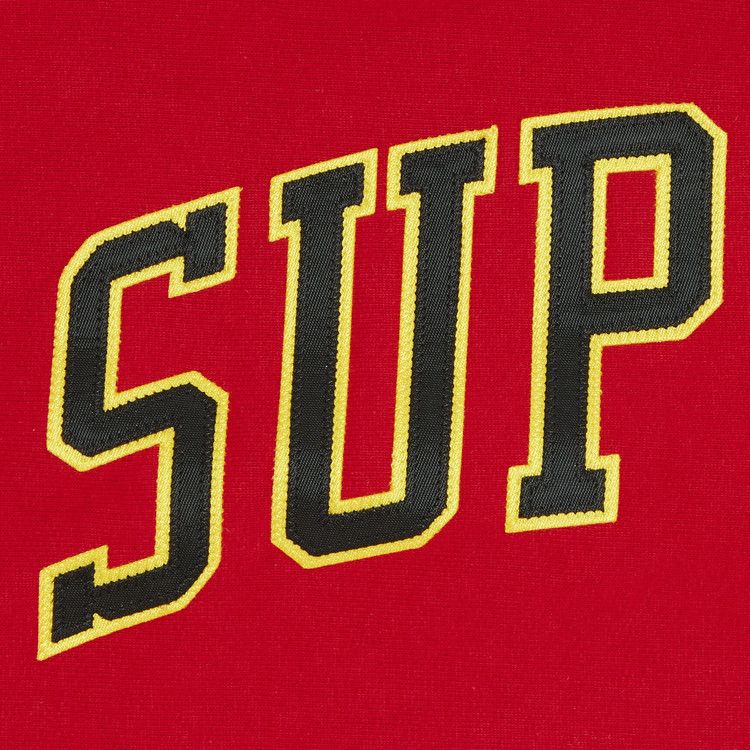 Supreme Sleeve Arc Hooded Sweatshirt 'Red'