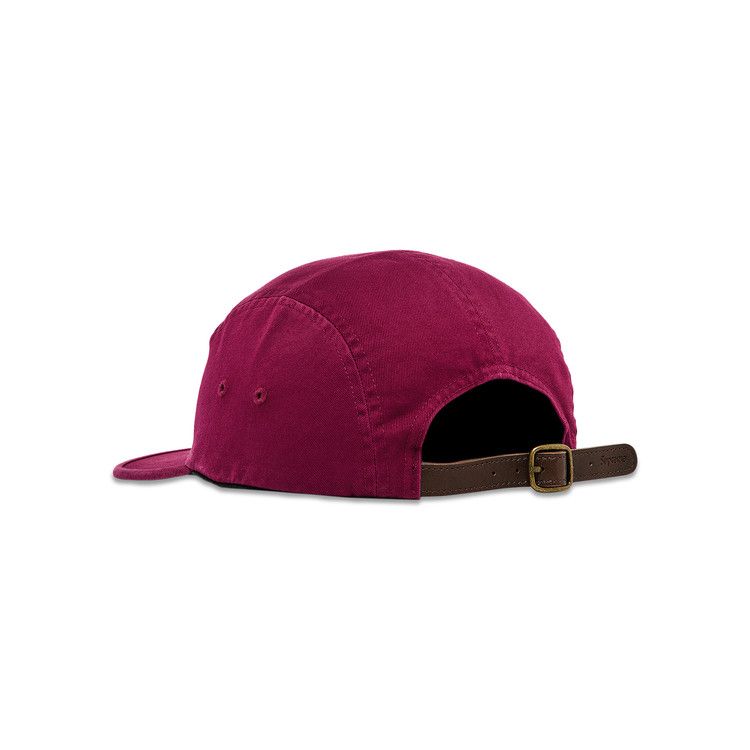 Supreme Washed Chino Twill Camp Cap 'Cranberry'