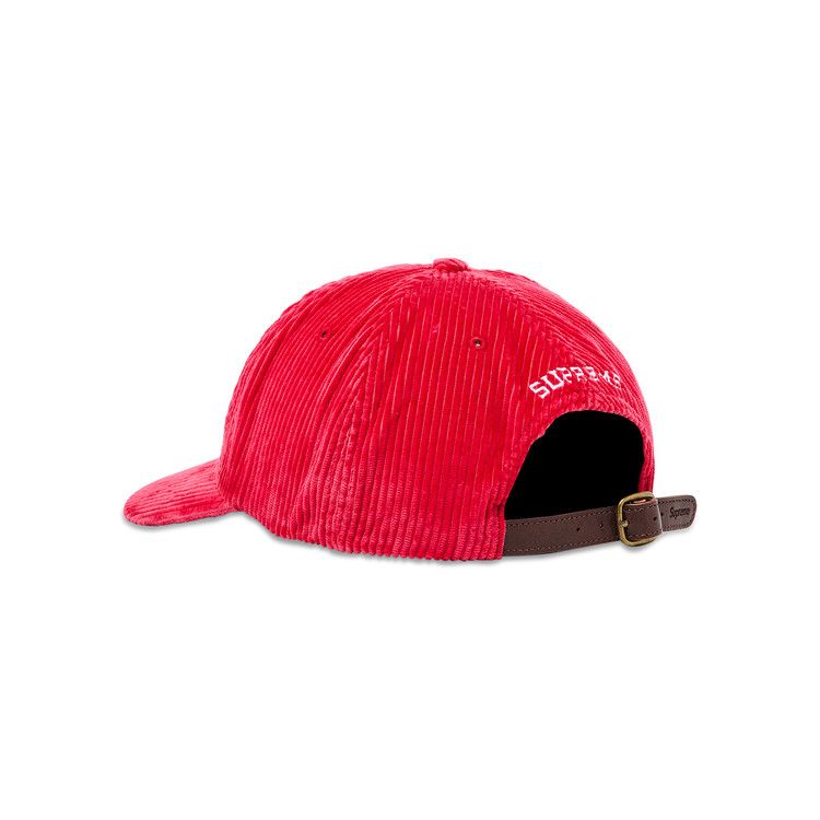 Supreme Corduroy S Logo 6-Panel 'Bright Red'