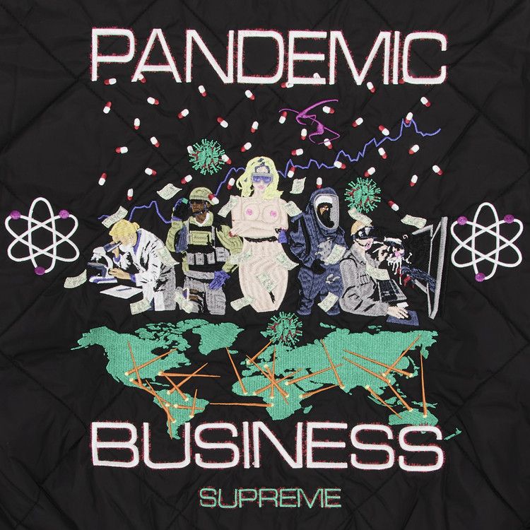 Supreme AOI Quilted Work Jacket 'Black'