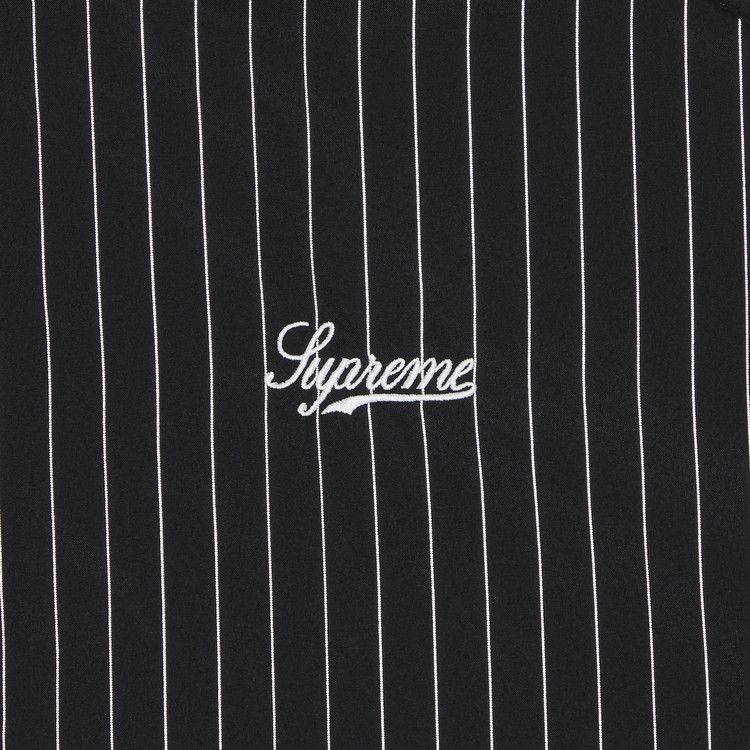 Supreme Reflective Pinstripe Track Jacket 'Black'