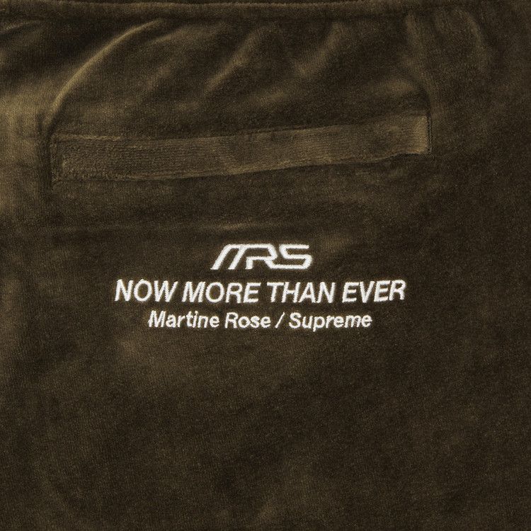 Supreme x Martine Rose Velour Track Pant 'Brown'