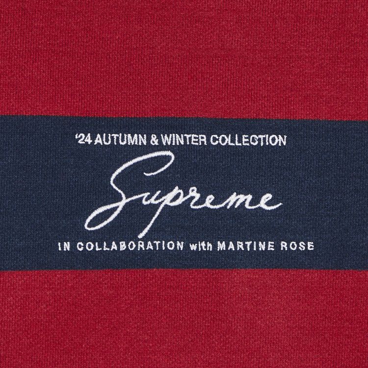 Supreme x Martine Rose Hooded Sweatshirt 'Stripe'