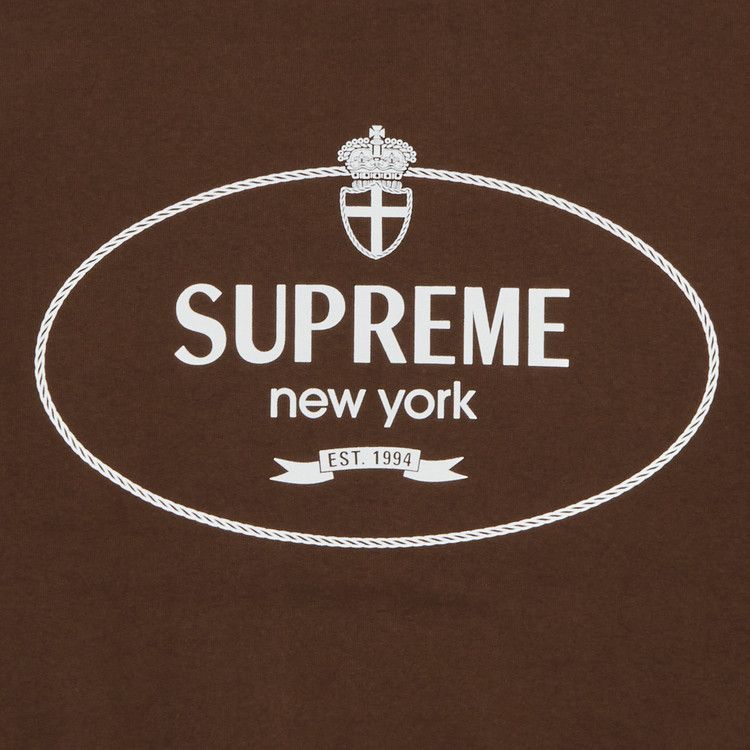 Supreme Crest Crewneck 'Brown'