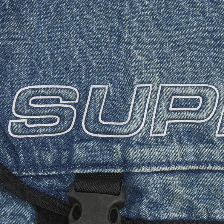 Supreme Denim Messenger Bag 'Washed Indigo'