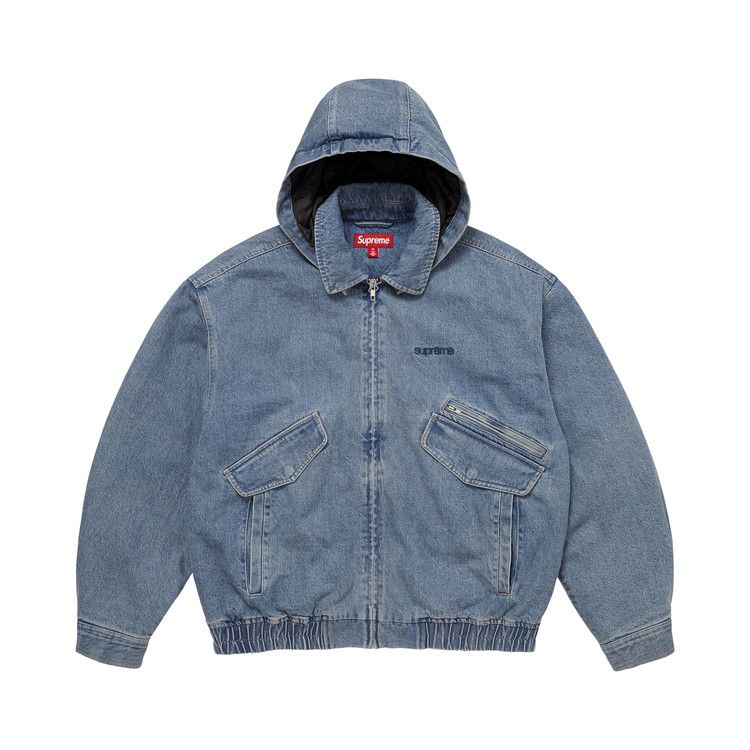 Supreme Hooded Utility Jacket 'Denim'