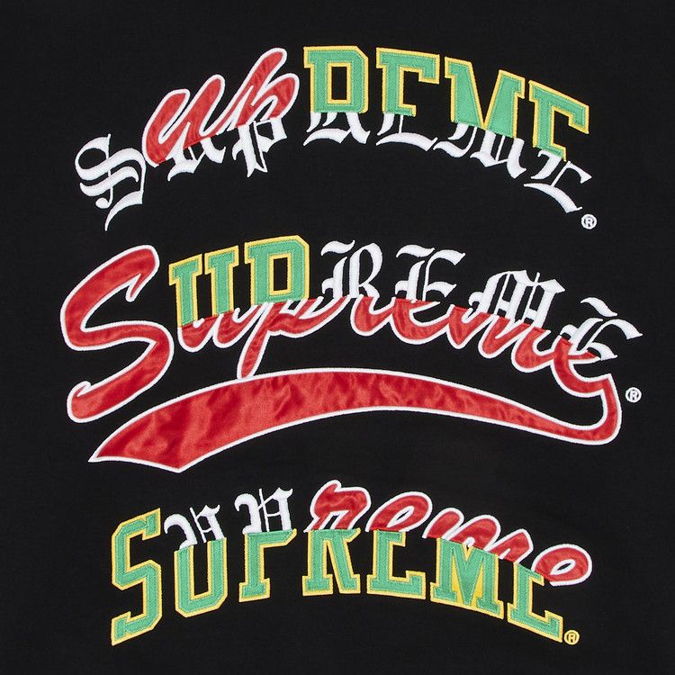 Supreme Multi Logos Hooded Sweatshirt 'Black'
