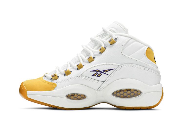 Reebok Question Mid Big Kid 'Yellow Toe'