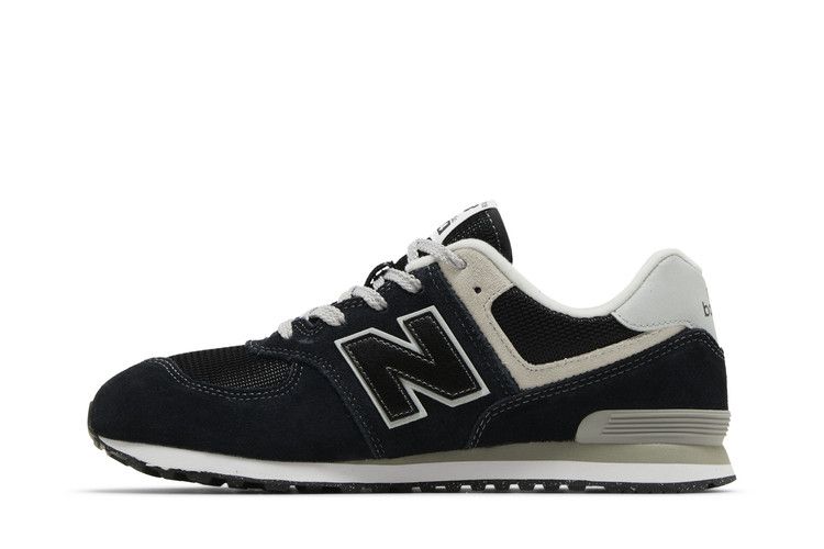 New Balance 574 Big Kid Wide 'Core Pack - Black White'